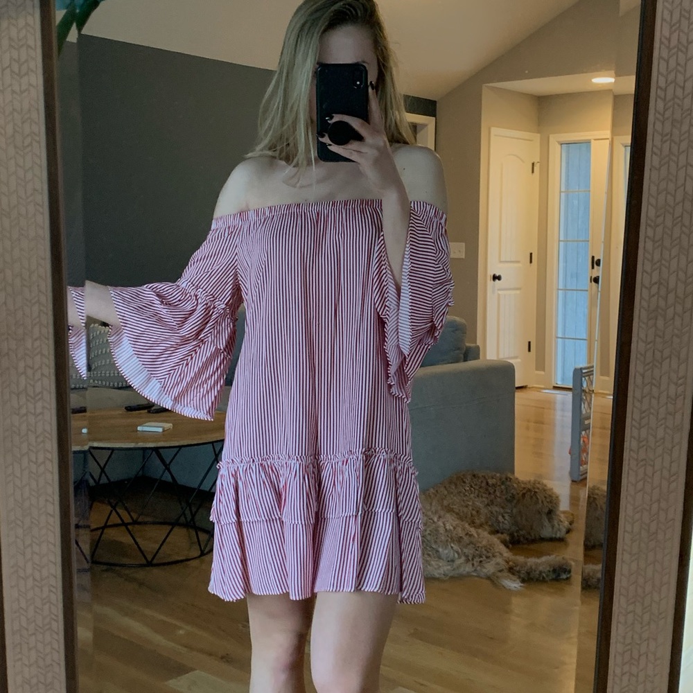 Forever 21 striped red dress